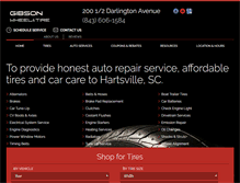 Tablet Screenshot of gibsonwheel-tire.com